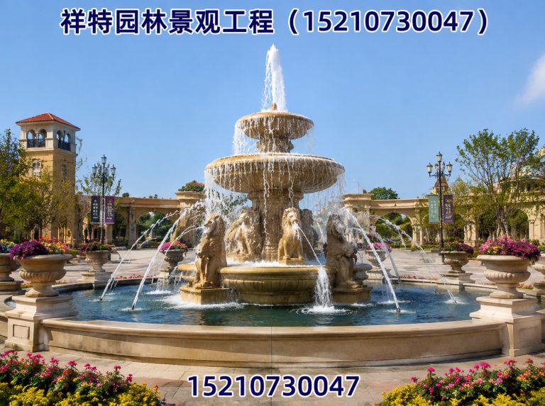 安国市喷泉工程展示图